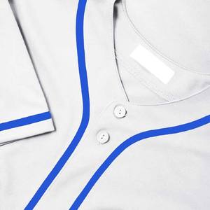 เสื้อเจอร์ซีย์ทีมเบสบอลที่มีชื่อหมายเลขและโลโก้พิมพ์ซับลิเมชันตามสั่ง - Product Image 4