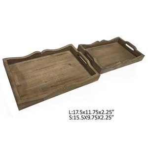 Nueva bandeja de servir de madera antigua - Product Image 6