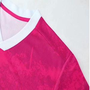 Maillot de football simple de couleur unie, votre propre logo, vêtements de football, uniforme 100% polyester, maillots de football français - Product Image 4