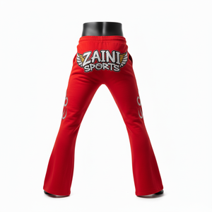 Pantalon évasé en toile décontracté de haute qualité avec logo personnalisé, nouvelle arrivée, léger, taille plus, pantalon ample pour homme, lavé - Product Image 3