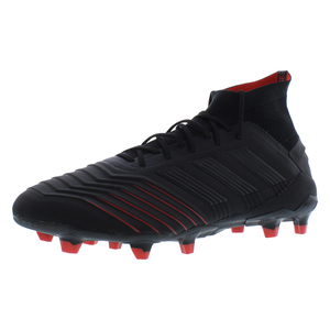 Botas de Fútbol Adidas Predator 19.1 para Hombre, para Terreno Firme, Zapatos de Fútbol Sala en Negro/Rojo Activo, Talla Estadounidense |   100% Auténtico - Product Image 1