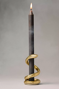 Horóscopo de serpiente personalizado respetuoso con el medio ambiente de aluminio hecho a mano elegante candelita candelabro Navidad hogar boda decoración - Product Image 3