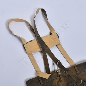 สายเอี๊ยมหนังกลับหนังวัวแท้ของผู้ชายมาใหม่พร้อมกระดุมปักด้านหน้า-ปิดกระเป๋าด้านข้าง - Product Image 6