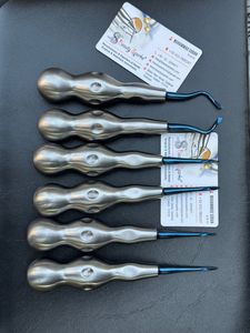 Hot Selling <b>Dental</b> Elevator Set Black Gold Stainless Steel Luxating & Serrated <b>Dental</b> Root Elevators for Tooth Extraction - Product Image 4