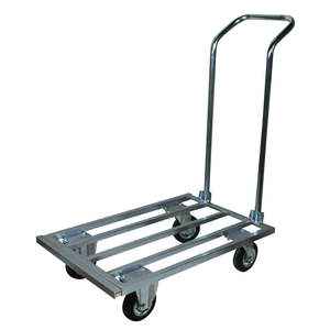 Galvanized Extendable Folding <b>Platform</b> <b>Trolley</b> with Four-Wheel Strong Industrial and Airport Use OEM Customizable - Product Image 1