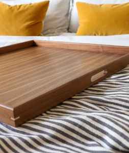 Vente en gros de plateau de service en bois de ferme de qualité unique TAQI CRAFT avec poignées en métal - Product Image 2