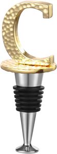 Gold Letter C <b>Wine</b> Bottle Stopper Prosecco <b>Wine</b> Accessories Gift for <b>Wine</b> Lovers Reusable Leak Proof Keep Fresh for Standard - Product Image 6