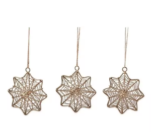 Estrella antigua rústica Decoraciones para árboles de Navidad Adornos festivos colgantes de alambre y medias navideñas - Product Image 4