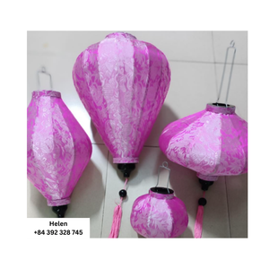 Linterna de seda a buen precio, gran oferta, linterna de seda de la suerte, linterna colgante tradicional vietnamita con varios tamaños y formas - Product Image 4