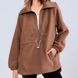 Sudaderas de Forro Polar Sherpa para Mujer de Alta Calidad, al por Mayor, Ecológicas, con Logotipo Frontal Personalizable, Último Diseño - Product Image 6