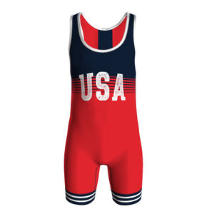 Combinaisons de lutte, design sportif actif, coupe adaptée aux uniformes de lutte américains - Product Image 1