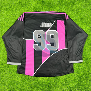 Maillot de hockey sur glace professionnel personnalisé sublimé avec tissu évacuant l'humidité léger et durable pour les équipes de jeunes et d'adultes - Product Image 2