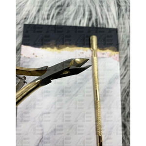 ENSEMBLE de 2 pinces à cuticules professionnelles en acier inoxydable et kit de préparation de poussoir pour les ongles à presser en gros 2025 - Product Image 6