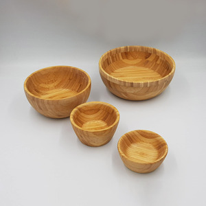 Juego de regalo de cuenco de madera de bambú sostenible, los cuencos de servicio de comedor de cocina ecológicos más vendidos - Product Image 4