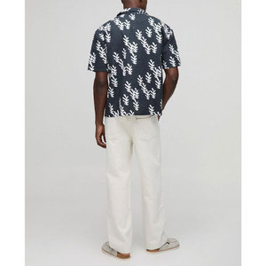 เสื้อเชิ้ตแขนสั้นสำหรับผู้ชายเสื้อลำลองทรงหลวมผ้า100% โพลีเอสเตอร์สำหรับฤดูร้อนผลิตตามสั่ง - Product Image 2