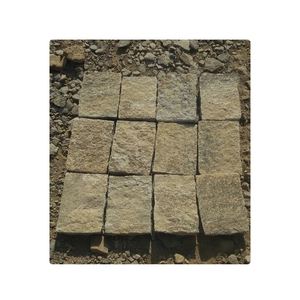 Piedra de adoquín de mezcla marrón amarillo 100% Estacionamiento de piedra natural y uso de entrada Piedra de adoquín de gran tamaño - Product Image 4