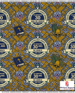 Custom African Wax Print <b>Fabric</b> Manufacturer Church Celebration Anniversary Convention Uniform Textile Supplier - Product Image 6
