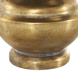 แจกันเหล็กทรงสูงงานแฮนด์เมดระดับพรีเมียมสำหรับตกแต่งงานหรูหราบนพื้น - Product Image 3