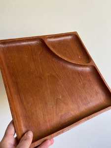 Assiette à dîner en bois naturel et plateau en bambou pour servir des collations et des repas élégants à la maison en Inde - Product Image 5