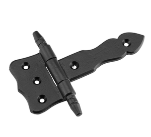 Charnière de meuble en fonte avec finition peinture poudrée noire 90x58x39mm Emballage en carton - Product Image 1