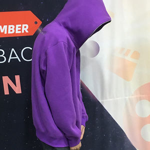 Sweat-shirts à capuche personnalisés OEM, design sur mesure, fermeture éclair intégrale, manches longues côtelées, 100% coton, séchage rapide, pour activités de plein air. - Product Image 2