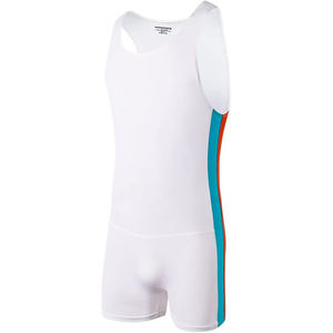 Couleur personnalisée imprimé noir Spandex/Nylon unisexe Powerlifting Singlet anti-rides séchage rapide respirant sans couture Strongman - Product Image 6