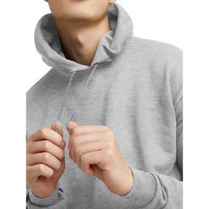 Sudadera con capucha de poliéster con bloque de color blanco M para hombre: ropa de calle diaria, ropa informal y activa asequible para hombres - Product Image 2