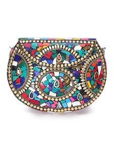 Stylish Multicolor Mosaic Clutch Bag For Girls And Ladies Customized Mosaic Clutch Bag With Unique Design Pattern for girls - Product Image 6