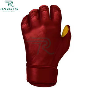 ถุงมือเบสบอลหนังสำหรับผู้ชายจากต่างประเทศ, ถุงมือเบสบอลมีความทนทานระบายอากาศได้ดีปรับแต่งขนาดสีได้ - Product Image 3