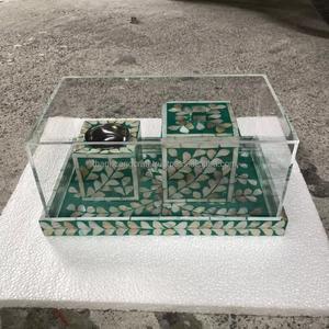 Meilleure vente Eid spécial boîte à vadrouille Mubkhar avec ensemble de plateaux/brûleur Bakhoor/Madkhan/plateau de service du Vietnam - Product Image 2