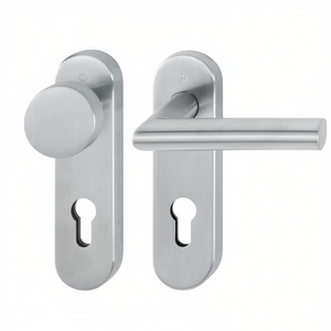 Amsterdam E58/353KH/1400 Short Escutcheon Set Stainless Steel F69 PZ Rounded Reversible Set HOPPE Metal <b>Key</b> <b>Chains</b> - Product Image 3