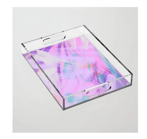 ถาดอะคริลิคพรีเมี่ยมถาดวางเครื่องประดับอาหารดีไซน์ล่าสุดถาดพิมพ์ลายถาดอะคริลิคสำหรับห้องนั่งเล่นโต๊ะกาแฟห้องครัว - Product Image 3