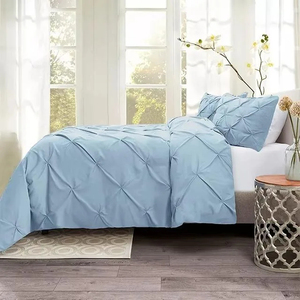 Housse de couette d'hôtel dernière conception 2026, couleurs unies, coton 300 fils, imperméable, écologique, logo personnalisé, toutes saisons - Product Image 3