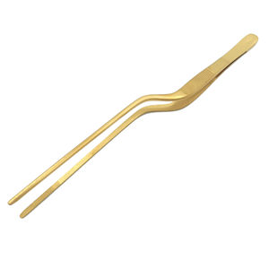 Pinces de cuisine manuelles conçues pour un placage et un service précis, pinces de cuisine durables en acier inoxydable, utilisation quotidienne facile - Product Image 1