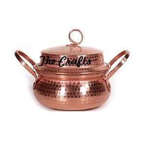 Juego de ollas de cocina de color cobre plateado de 4 ollas para servir alimentos de diferentes tamaños para uso en fiestas de bodas y hoteles - Product Image 2