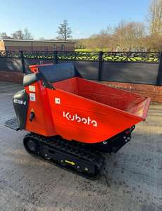 Livraison gratuite, certifié CE EPA, mini-dumper sur chenilles Kubota KC7OVHD-4, mini-transporteur sur chenilles, mini-dumper hydraulique à basculement - Product Image 4
