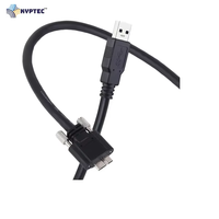 Cable de Cámara USB 3.0 Macho a Micro USB 3.0 Macho con Tornillo para Robótica y Herramientas de Inspección Óptica