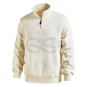 Suéter de hombre cuarto de cremallera a rayas pulóver Otoño Invierno primavera bloque de color Polo sudaderas Casual comodidad elegante - Product Image 1