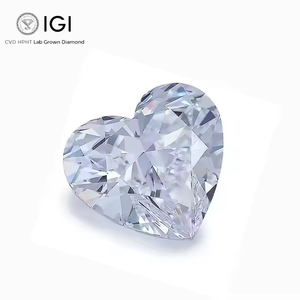 IGI certifié VS1 clarté en forme de coeur diamants CVD cultivés en laboratoire F couleur fiançailles mariage bijoux fins diamants en vrac - Product Image 1