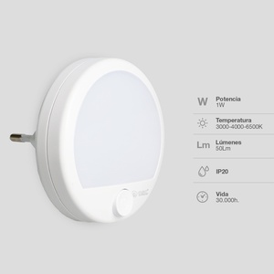 Luz nocturna circular LED CCT 50Lm (GSC 202805020) - Product Image 3