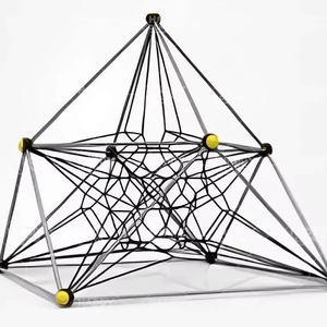 HP-OPR 033 Parque Infantil Multinivel para Exteriores, Equipo de Diversión Colorido para Niños - Product Image 1