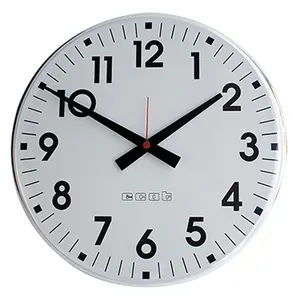 Maintenance Free 40 CM - 15 inch - Analog Quartz Clocks For Indoor Wall Ceiling or Flag Mounting for Office, Public Building