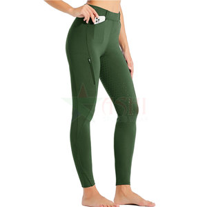 Legging d'équitation pour femme au style unique, imperméable et coupe-vent, en Spandex/Polyester, avec logo personnalisé, pour le fitness et l'équitation - Product Image 1