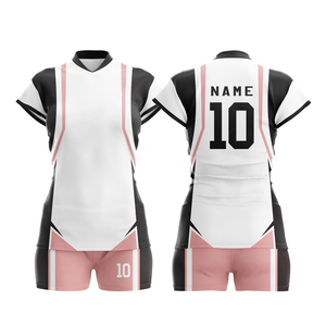 Uniforme de voleibol con impresión por sublimación Colores resistentes a los rayos UV Tela sin arrugas Absorbe la humedad Diseñado para la playa de verano - Product Image 3