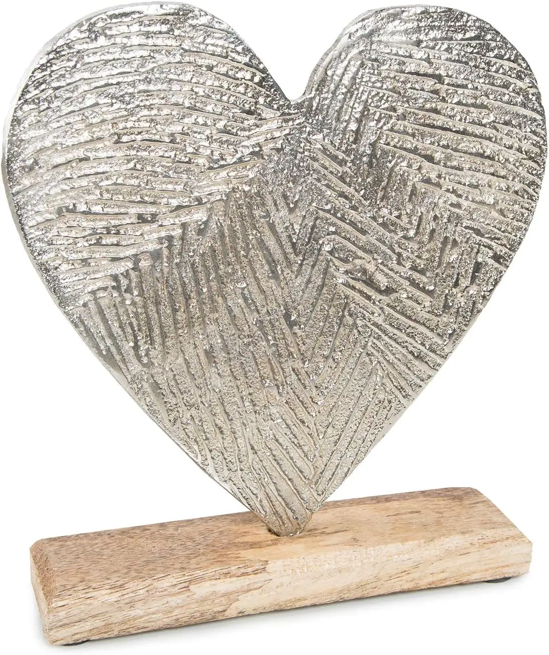 Comprar coração de metal durável mais vendido com base de madeira com cores e tamanhos personalizados