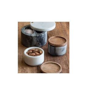 Tarro de madera para sal y especias con tapa de cuchara, contenedor de caja de hierbas y especias, tapa de madera y uso hecho a mano - Product Image 5