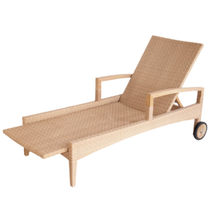 Nouveau produit chaises longues en rotin de haute qualité chaise de plage en plein air chaise pliante naturelle usine directe - Product Image 1
