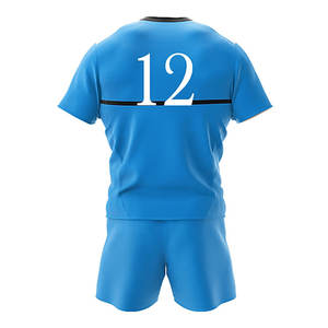 Manches courtes de haute qualité sur mesure uniforme de rugby vêtements de sport couleur unie uniforme de rugby durable - Product Image 3