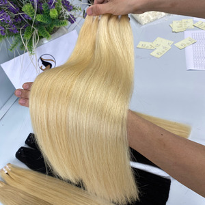 Meilleure vente de fournisseur de cheveux vietnamiens nouvelle trame de cheveux humains doux Double trame couleur chaude paquet personnalisable poids Afro Wave - Product Image 2