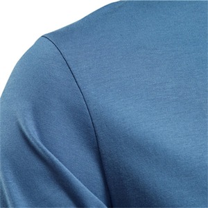 <b>Low</b> OEM Solid Color 100% Cotton Breathable Quick Dry Eco-Friendly Fleece Men's Casual O-<b>neck</b> Long Sleeve <b>T</b>-<b>shirt</b> High Quality - Product Image 5